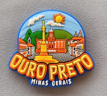 Ímã de Ouro Preto – Ímã de Geladeira Emborrachado