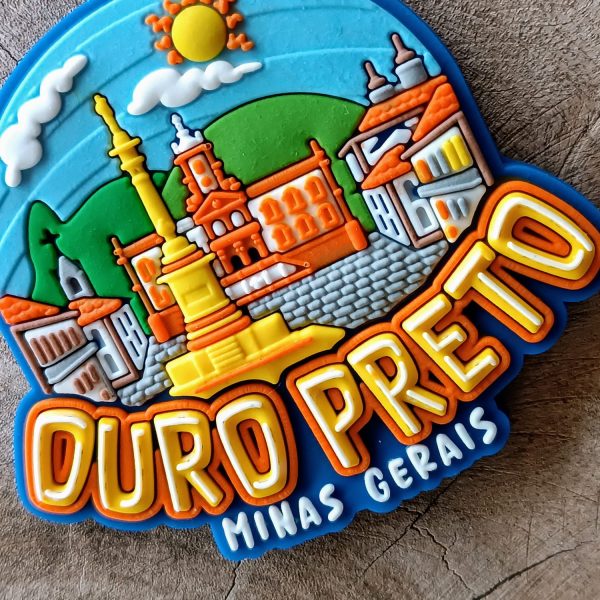 Ímã de Ouro Preto – Ímã de Geladeira Emborrachado - Imagem 3