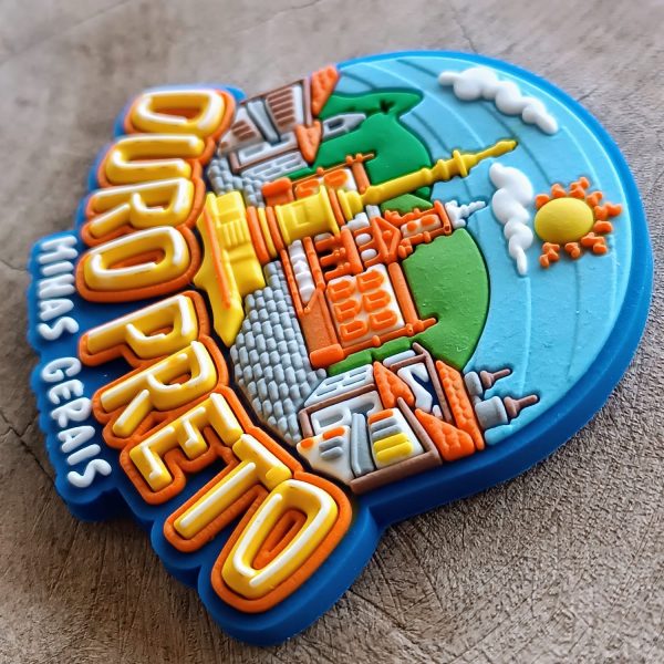 Ímã de Ouro Preto – Ímã de Geladeira Emborrachado - Imagem 2