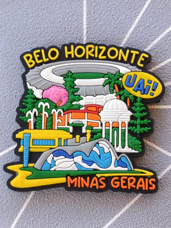 Ímã de Belo Horizonte – Ímã de Geladeira Emborrachado - Imagem 7