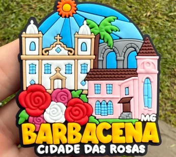 Ímã Barbacena – MG – Ímã de Geladeira Emborrachado