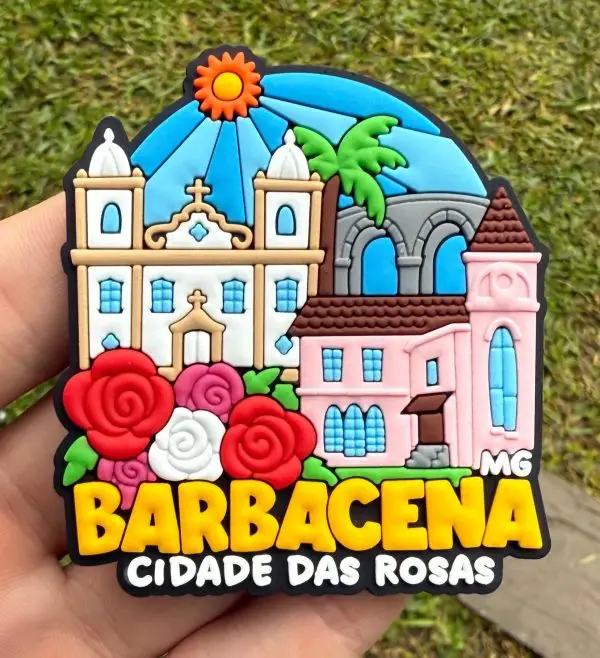 Ímã Barbacena - MG – Ímã de Geladeira Emborrachado