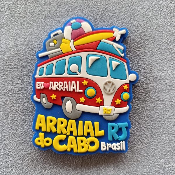 Ímã Arraial Do Cabo RJ Kombi – Ímã de Geladeira