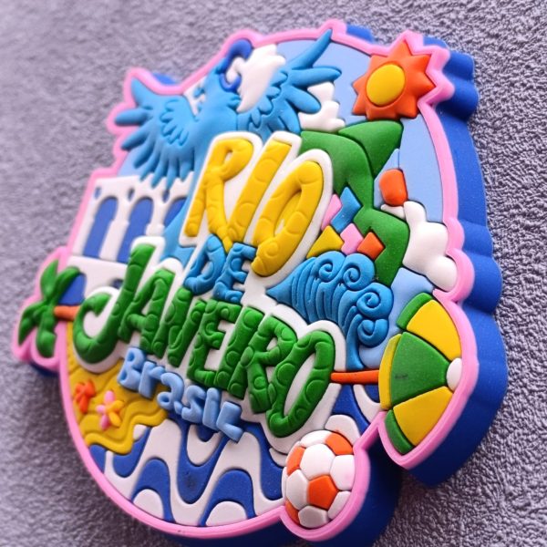 Ímã Rio De Janeiro RJ Arara Feliz Oval – Ímã de Geladeira - Imagem 4