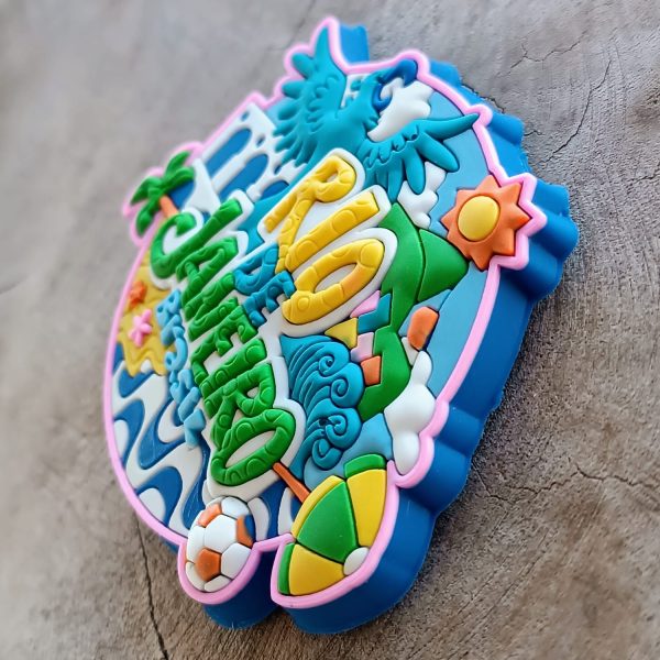 Ímã Rio De Janeiro RJ Arara Feliz Oval – Ímã de Geladeira - Imagem 3