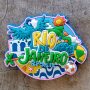 Ímã Rio De Janeiro RJ Arara Feliz Oval – Ímã de Geladeira