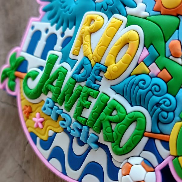 Ímã Rio De Janeiro RJ Arara Feliz Oval – Ímã de Geladeira - Imagem 4