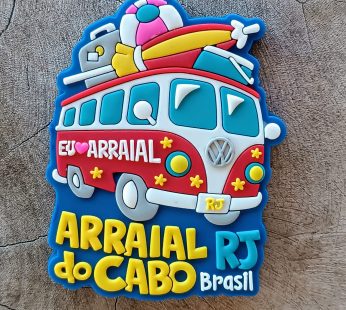 Ímã Arraial Do Cabo RJ Kombi – Ímã de Geladeira