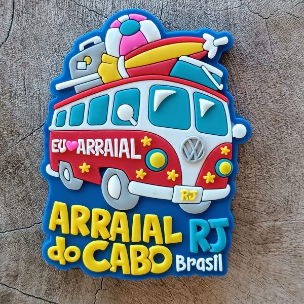 Ímã Arraial Do Cabo RJ Kombi – Ímã de Geladeira