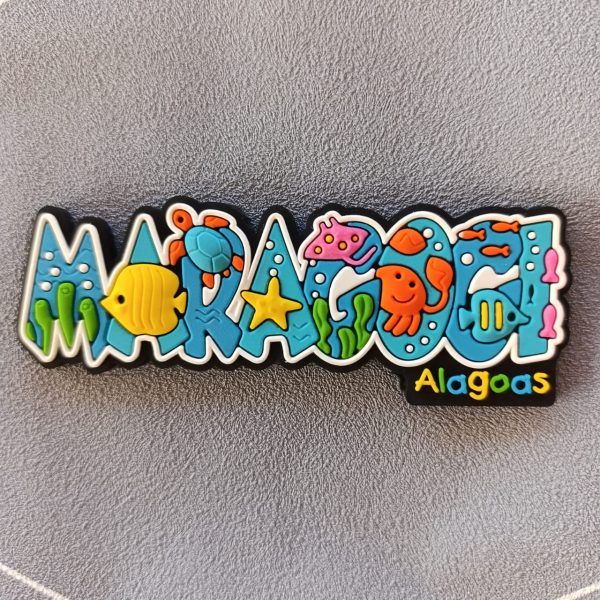 Ímã Maragogi AL Letreiro Fundo Do Mar – Ímã de Geladeira
