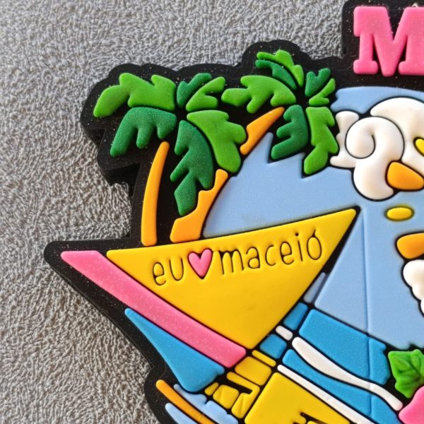 Ímã Maceió AL Jangada – Ímã de Geladeira Emborrachado - Imagem 5