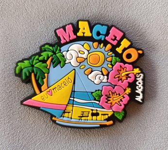 Ímã Maceió AL Jangada – Ímã de Geladeira Emborrachado