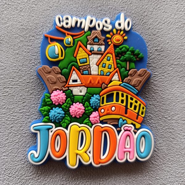 Imã de Campos do Jordão - SP - Ímã de Geladeira Emborrachado