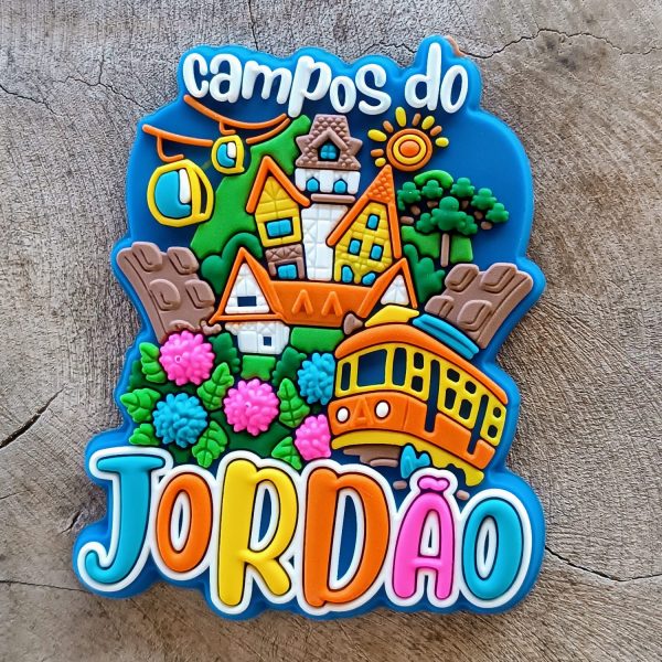 Imã de Campos do Jordão - SP - Ímã de Geladeira Emborrachado