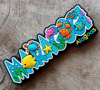 Ímã Maragogi AL Letreiro Fundo Do Mar – Ímã de Geladeira