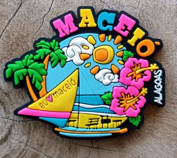 Ímã Maceió AL Jangada – Ímã de Geladeira Emborrachado