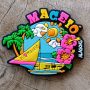 Ímã Maceió AL Jangada – Ímã de Geladeira Emborrachado