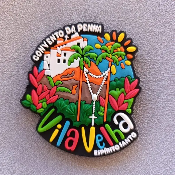 Ímã Vila Velha ES Convento da Penha – Ímã de Geladeira Emborrachado