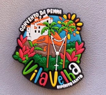 Ímã Vila Velha ES Convento da Penha – Ímã de Geladeira Emborrachado