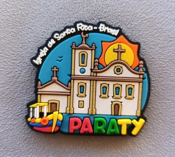 Ímã Paraty RJ Igreja Santa Rita Redondo – Ímã de Geladeira