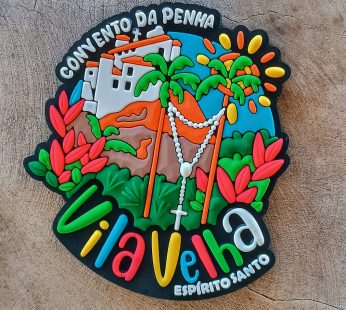 Ímã Vila Velha ES Convento da Penha – Ímã de Geladeira Emborrachado