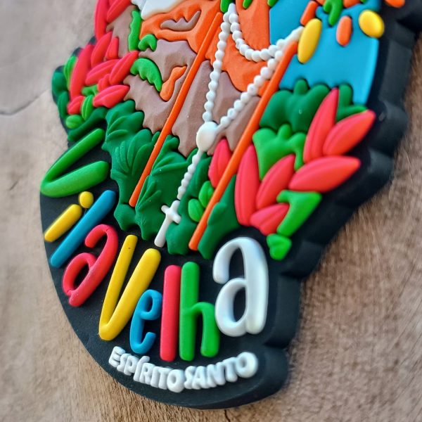 Ímã Vila Velha ES Convento da Penha – Ímã de Geladeira Emborrachado - Imagem 4