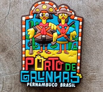 Ímã Porto de Galinhas – Emborrachado – Ímã de Geladeira