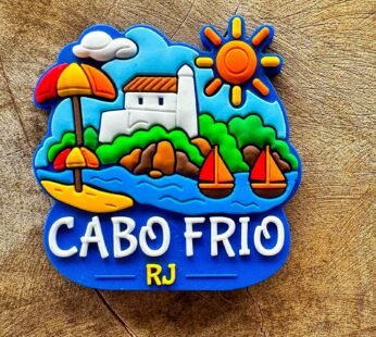 Ímã EXCLUSIVO de CABO FRIO – RJ – Colecionável PREMIUM