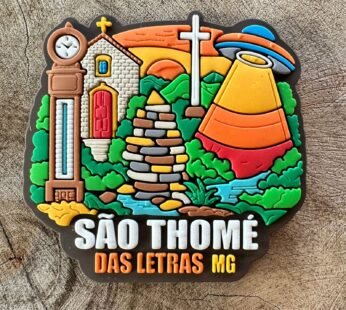 Ímã de Geladeira EXCLUSIVO de SÃO THOMÉ DAS LETRAS – MG – Colecionável PREMIUM