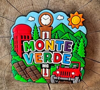 Ímã EXCLUSIVO de MONTE VERDE – MG – Ímã de Geladeira emborrachado