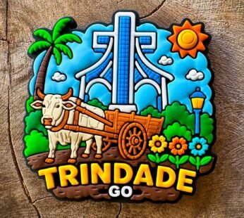 Ímã EXCLUSIVO de TRINDADE – GO – Ímã de Geladeira emborrachado
