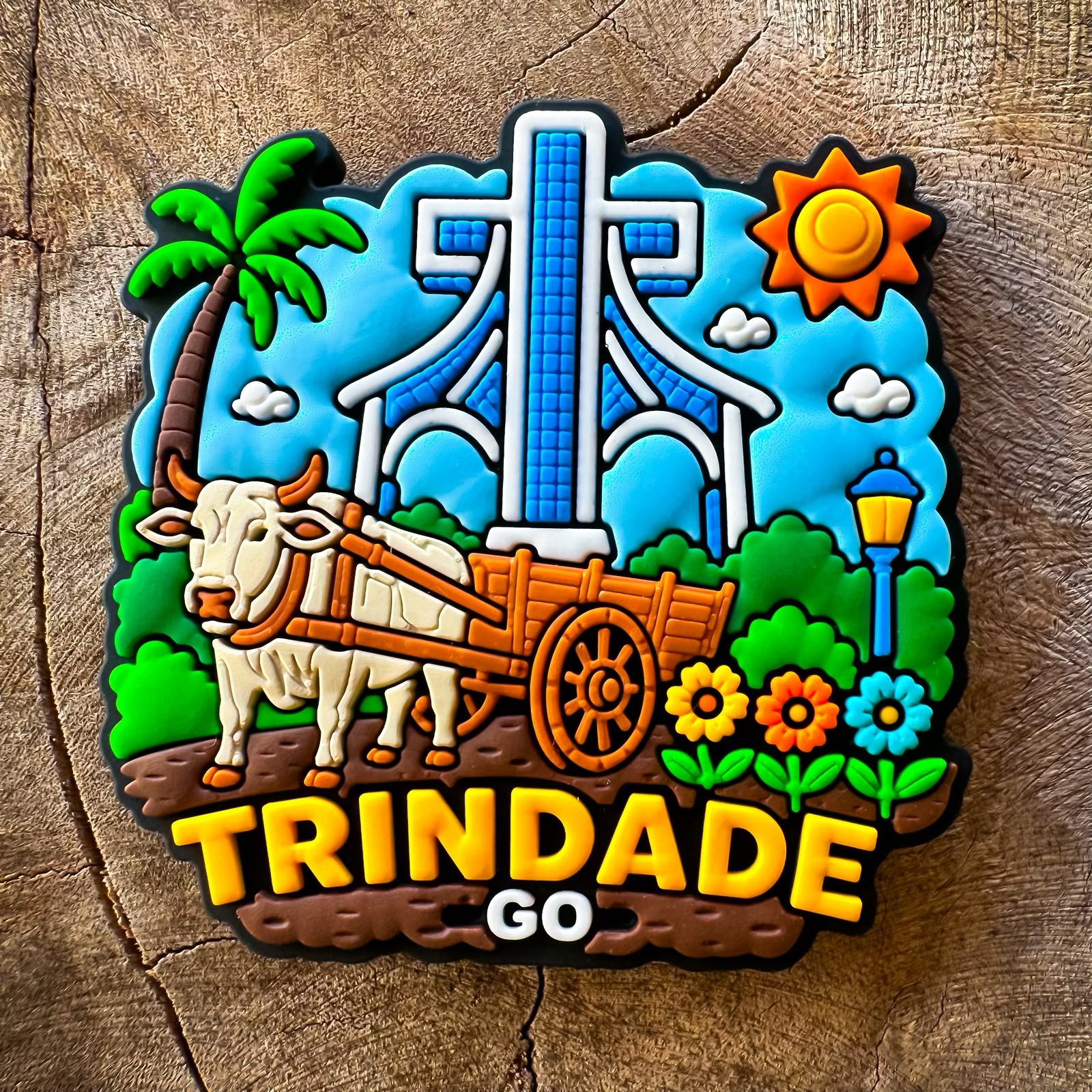 Ímã EXCLUSIVO de TRINDADE - GO – Ímã de Geladeira emborrachado