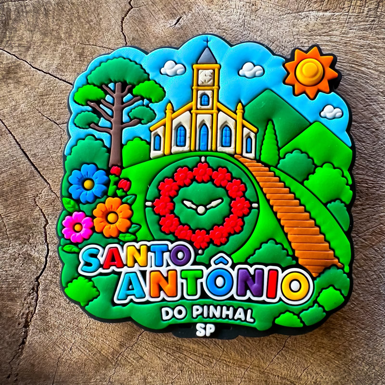 Ímã EXCLUSIVO de SANTO ANTÔNIO DO PINHAL - SP – Ímã de Geladeira emborrachado - Imagem 4